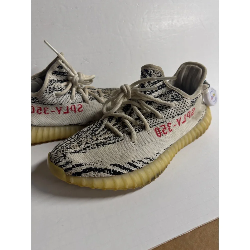 Adidas Yeezy Boost 350 V2 Zebra Casual Athletic‎ Shoes Sneakers Size 8